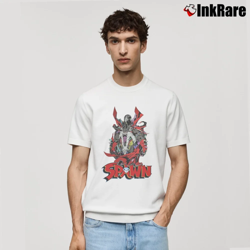Men’s Spawn Comic Graphic Art Superhero Classic T-Shirt in white | Soft, Breathable Everyday Wear