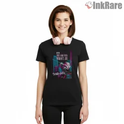 Spider Gwen Empowerment Neon City Statement Shirt on black short sleeve shirt for women graphic tee