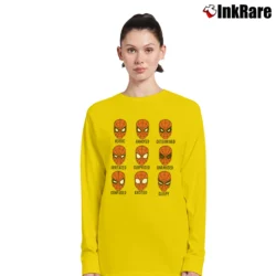 Women’s Spider - man Expressions Marvel Comics Graphic Long-Sleeve Top in yellow | Sleek, Versatile, All-Season