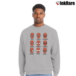 Men’s Spider - man Expressions Marvel Comics Graphic Crewneck Sweatshirt in sport grey | Cozy Fabric, Clean Style
