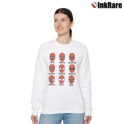 Women’s Spider - man Expressions Marvel Comics Graphic Relaxed Sweatshirt in white | Soft, Laid-Back Vibe