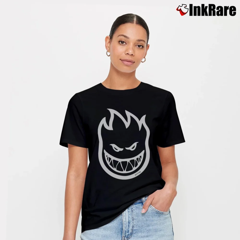 Women’s Spitfire Bighead Logo Signature T-Shirt in black | Soft, Flattering Fit