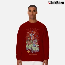 Men’s Splash Mountain Poster Pin Walt Disney World Long-Sleeve Shirt in maroon | Sleek, Lightweight, Year-Round Wear