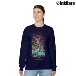 Women’s Splash Mountain Poster Pin Walt Disney World Relaxed Sweatshirt in navy | Soft, Laid-Back Vibe