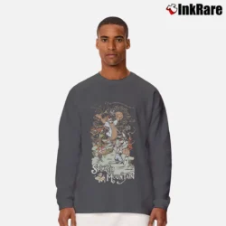 Men’s Splash Mountain Walt Disney Graphic Long-Sleeve Shirt in charcoal | Sleek, Lightweight, Year-Round Wear