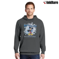 Men’s Splash Mountain Walt Disney World Dry Is Not An Option Pullover Hoodie in charcoal | Cozy, Durable, Modern Fit