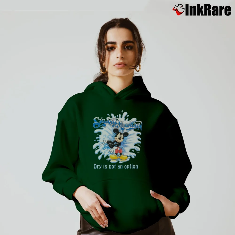 Women’s Splash Mountain Walt Disney World Dry Is Not An Option Cozy Hoodie in forest green | Warm, Structured, Stylish