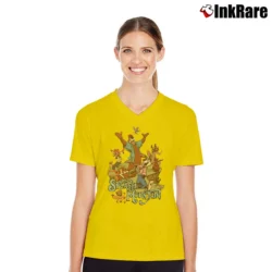 Women’s Splash Mountain Walt Disney World V-Neck Tee in yellow | Chic Neckline, Soft Texture