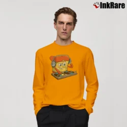 Men’s Spongebob DJ Classic Long-Sleeve Shirt in orange | Sleek, Lightweight, Year-Round Wear