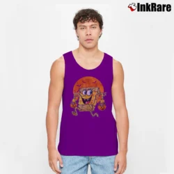 Men’s Spongebob Mummy Pumpkin Halloween Tank Top in purple | Breathable, Active-Friendly Design