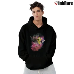 Men’s Spongebob Patrick Riding A Kitty Cat Graphic Pullover Hoodie in black | Cozy, Durable, Modern Fit