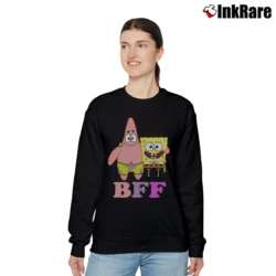 Women’s Spongebob Patrick Star BFF Funny Face Relaxed Sweatshirt in black | Soft, Laid-Back Vibe