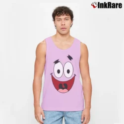 Men’s Spongebob Patrick Star Face Classic Tank Top in light pink | Breathable, Active-Friendly Design
