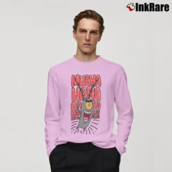 Men’s Spongebob Plankton Muahaha Classic Long-Sleeve Shirt in light pink | Sleek, Lightweight, Year-Round Wear