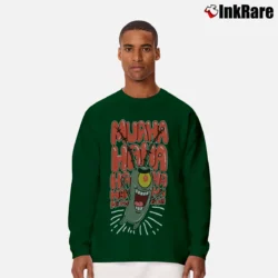 Men’s Spongebob Plankton Muahaha Long-Sleeve Shirt in forest green | Sleek, Lightweight, Year-Round Wear