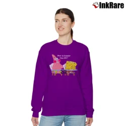 Women’s Spongebob Squarepants 25th Birthday Funny Meme Relaxed Sweatshirt in purple | Soft, Laid-Back Vibe