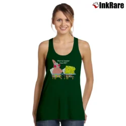 Women’s Spongebob Squarepants 25th Birthday Funny Meme Tank Top in forest green | Lightweight, Movement-Friendly