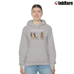 Women’s Spongebob Squarepants Chocolate Lover Funny Classic Cozy Hoodie in sport grey | Warm, Structured, Stylish