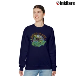 Women’s Spongebob Squarepants Drop On The Deck And Flop Relaxed Sweatshirt in navy | Soft, Laid-Back Vibe