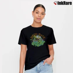 Women’s Spongebob Squarepants Drop On The Deck And Flop Signature T-Shirt in black | Soft, Flattering Fit