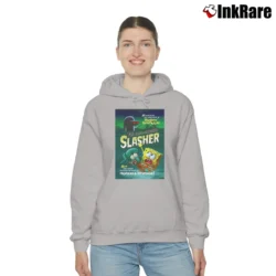 Women’s Spongebob Squarepants Hash Slinging Slasher Cozy Hoodie in sport grey | Warm, Structured, Stylish