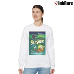 Women’s Spongebob Squarepants Hash Slinging Slasher Relaxed Sweatshirt in white | Soft, Laid-Back Vibe