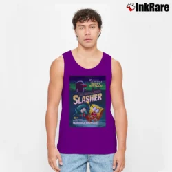 Men’s Spongebob Squarepants Hash Slinging Slasher Tank Top in purple | Breathable, Active-Friendly Design