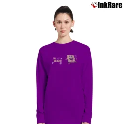 Women’s Spongebob Squarepants I'm Ready Funny Cartoon Quote Long-Sleeve Top in purple | Sleek, Versatile, All-Season