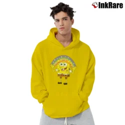 Men’s Spongebob Squarepants Imagination Meme Classic Pullover Hoodie in yellow | Cozy, Durable, Modern Fit