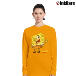 Women’s Spongebob Squarepants Nickelodeon Long-Sleeve Top in orange | Sleek, Versatile, All-Season