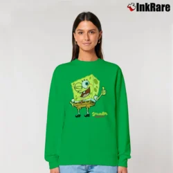 Women’s Spongebob Squarepants Nickelodeon Relaxed Sweatshirt in irish green | Soft, Laid-Back Vibe