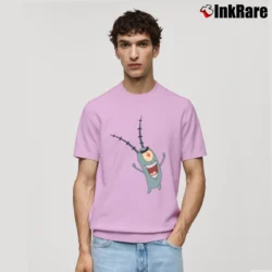 Men’s Spongebob Squarepants Plankton Classic T-Shirt in light pink | Soft, Breathable Everyday Wear