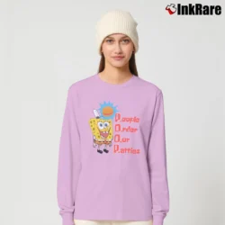 Women’s Spongebob Squarepants POOP Long-Sleeve Top in light pink | Sleek, Versatile, All-Season