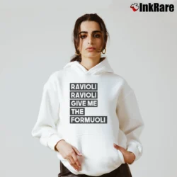 Women’s Spongebob Squarepants Ravioli Give Me The Formuoli Cozy Hoodie in white | Warm, Structured, Stylish