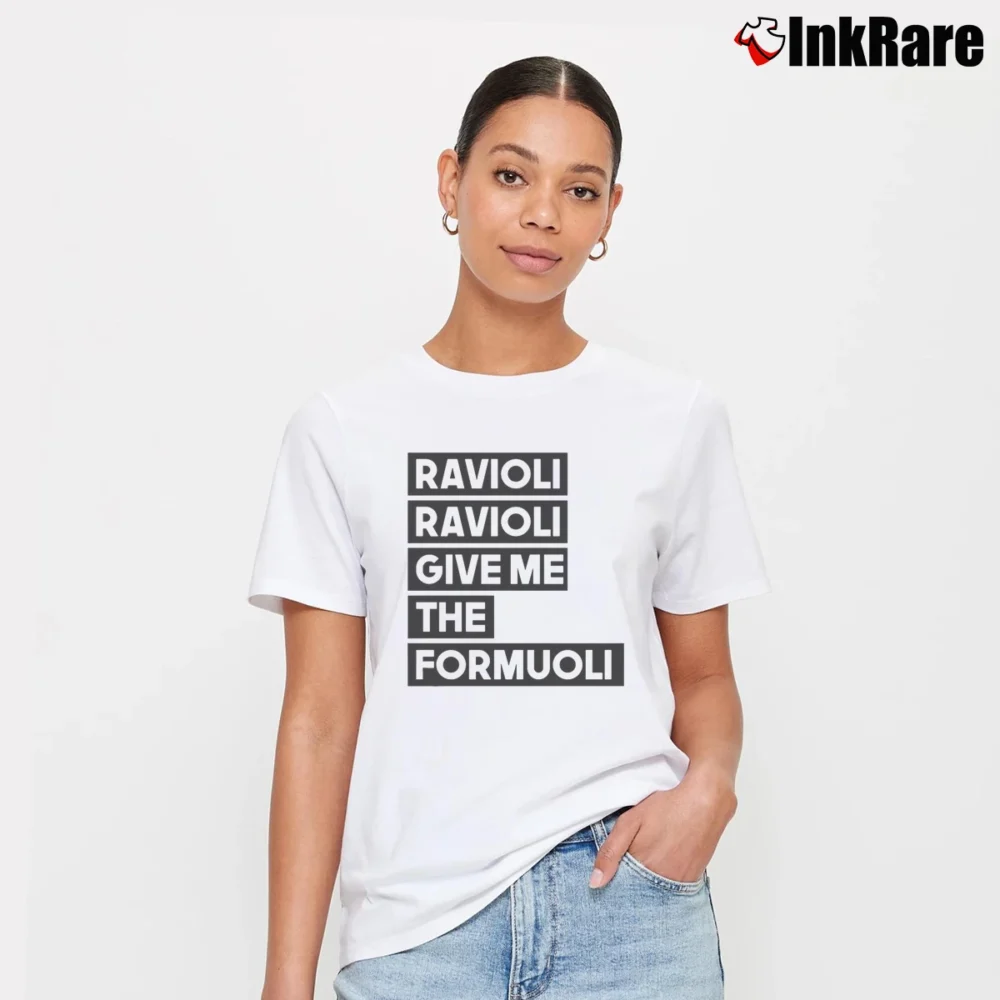 Women’s Spongebob Squarepants Ravioli Give Me The Formuoli Signature T-Shirt in white | Soft, Flattering Fit