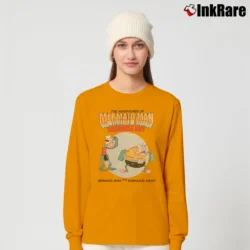 Women’s Spongebob Squarepants The Adventures Of Mermaid Man And Barnacle Boy Long-Sleeve Top in orange | Sleek, Versatile, All-Season