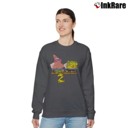 Women’s Spongebob Squarepants You Know Whats Funnier Than 24 Relaxed Sweatshirt in charcoal | Soft, Laid-Back Vibe