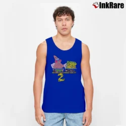 Men’s Spongebob Squarepants You Know Whats Funnier Than 24 Tank Top in royal blue | Breathable, Active-Friendly Design
