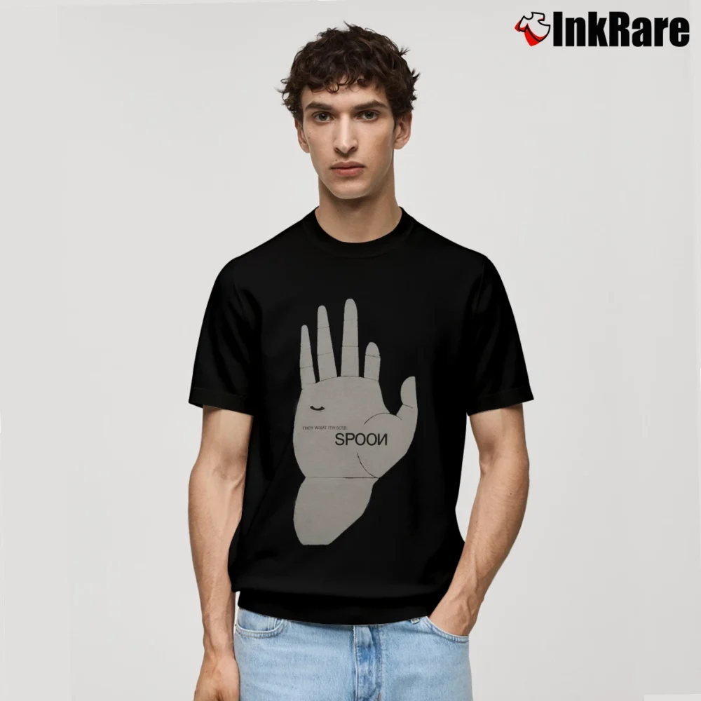 Men’s Spoon Hand Graphic Classic T-Shirt in black | Soft, Breathable Everyday Wear