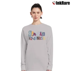 Women’s Spread Kindness All MLB Logos for Baseball Fans Long-Sleeve Top in sport grey | Sleek, Versatile, All-Season
