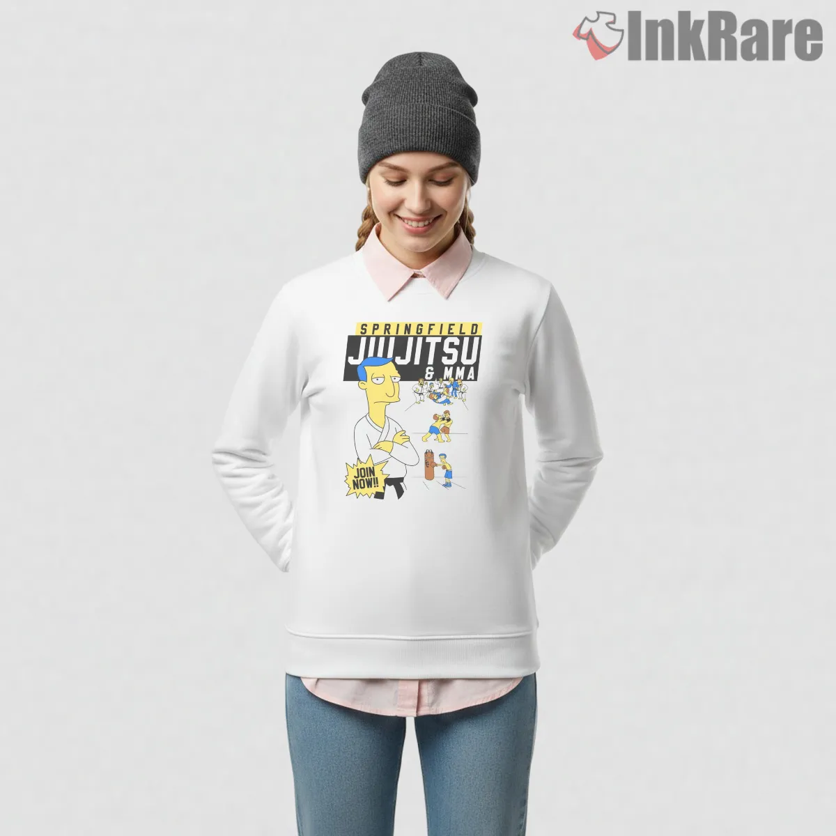 Springfield Jiu Jitsu Mma Gym Cartoon Parody Shirt Springfield Jiu Jitsu Mma Gym Cartoon Parody Shirt on graphic shirt for women graphic tee