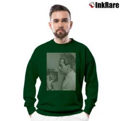 Men’s Sprz Ny Man Ray Graphic Crewneck Sweatshirt in forest green | Cozy Fabric, Clean Style