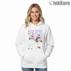 Spy Family Cute Doll Style Character Set Anime Shirt on white hoodie for women graphic tee