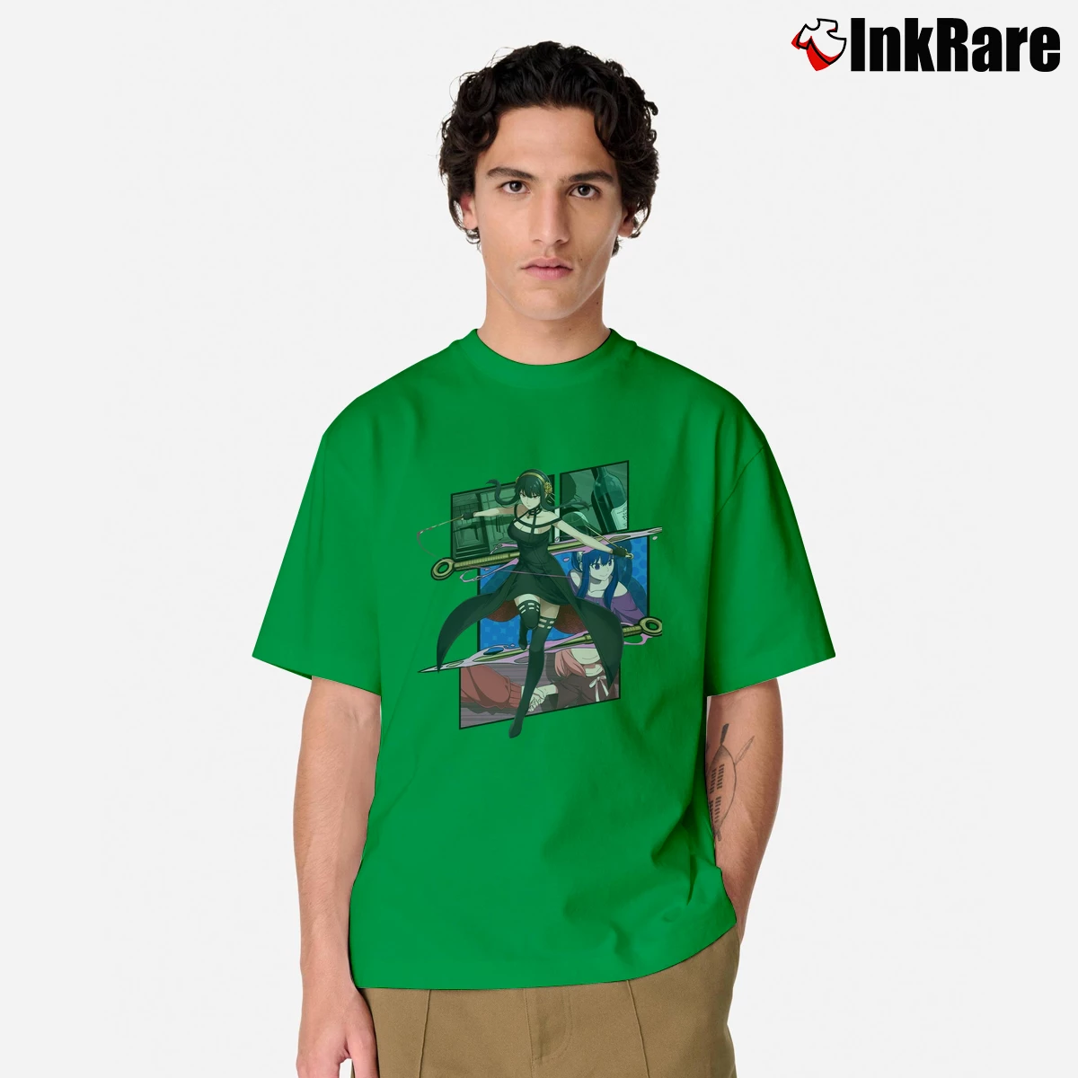 Men’s Spy X Family Yor Forger Classic T-Shirt in irish green | Soft, Breathable Everyday Wear