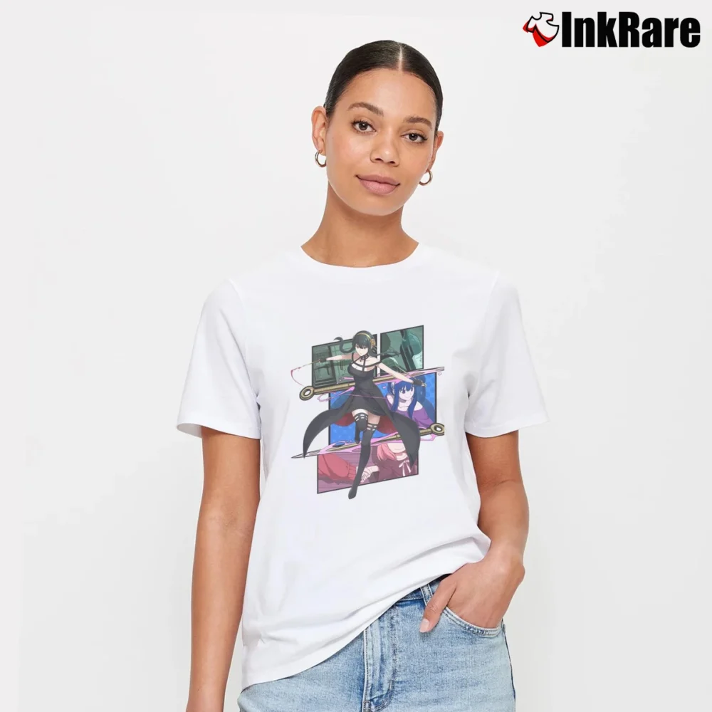 Women’s Spy X Family Yor Forger T-Shirt in white | Soft, Flattering Fit