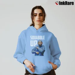 Women’s Squabble Up Kendrick Lamar Cozy Hoodie in light blue | Warm, Structured, Stylish