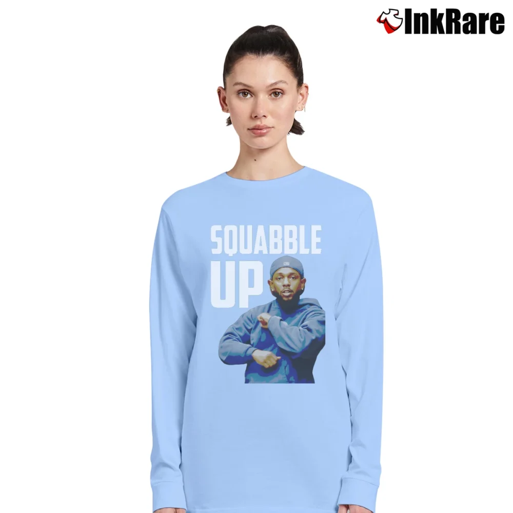 Women’s Squabble Up Kendrick Lamar Long-Sleeve Top in light blue | Sleek, Versatile, All-Season