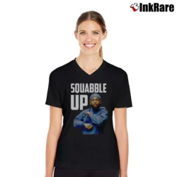 Women’s Squabble Up Kendrick Lamar V-Neck Tee in black | Chic Neckline, Soft Texture