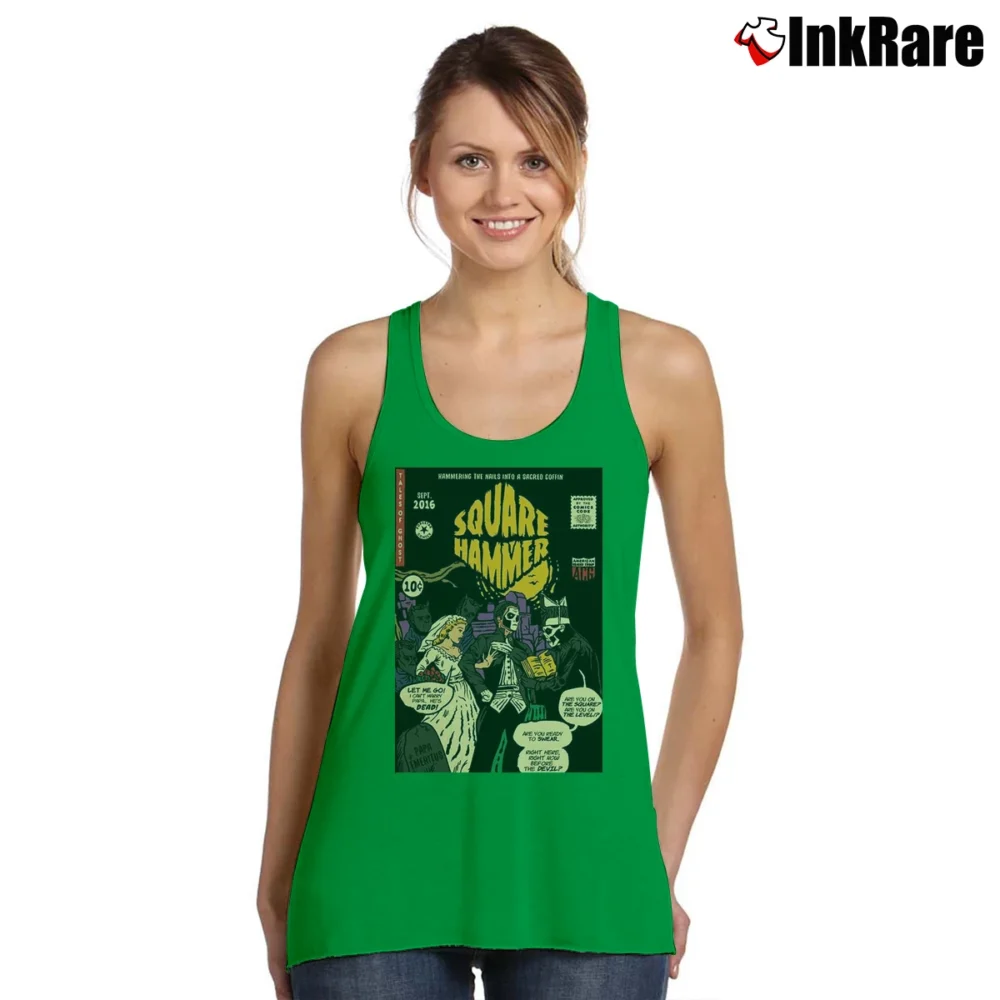 Women’s Square Hammer Ghost Classic Tour Tank Top in irish green | Lightweight, Movement-Friendly