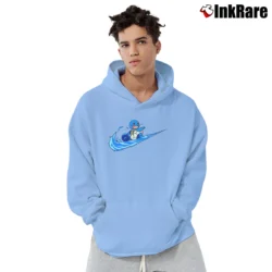 Men’s Squirtle Pokemon Inspired Graphic Pullover Hoodie in light blue | Cozy, Durable, Modern Fit